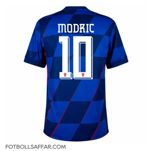 Kroatien Luka Modric #10 Bortatröja EM 2024 Kortärmad